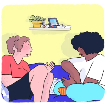 Oser en parler à ses proches - femmes - canapé